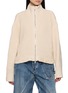 Main View - Click To Enlarge - BEAUTIFUL PEOPLE - Double End Collar Zip Up Knit Sweater