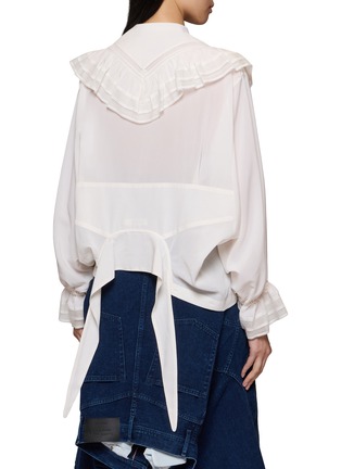 Back View - Click To Enlarge - BEAUTIFUL PEOPLE - Double End Frilled Collar Blouse