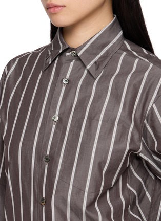 Detail View - Click To Enlarge - BEAUTIFUL PEOPLE - Scarf Neck Striped Shirt