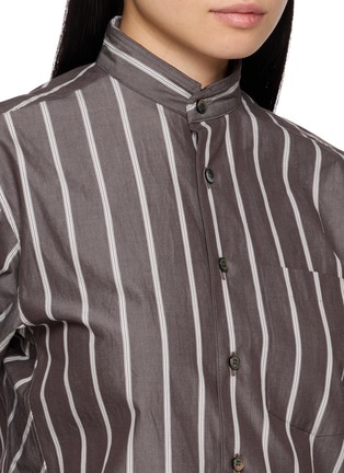 Detail View - Click To Enlarge - BEAUTIFUL PEOPLE - Scarf Neck Striped Shirt