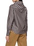 Back View - Click To Enlarge - BEAUTIFUL PEOPLE - Scarf Neck Striped Shirt