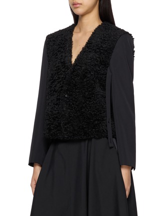 Detail View - Click To Enlarge - BEAUTIFUL PEOPLE - Convertible Faux Fur Liner Blazer