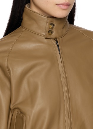 Detail View - Click To Enlarge - BEAUTIFUL PEOPLE - X BARACUTA G9 Leather Blouson