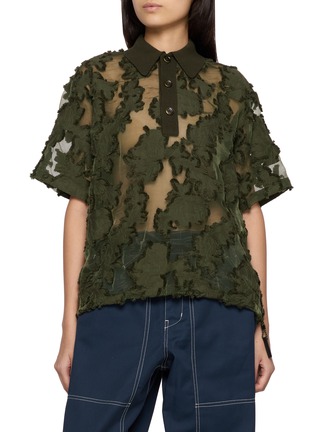 BEAUTIFUL PEOPLE | Floral Jacquard Polo Shirt