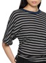  - BEAUTIFUL PEOPLE - Miller Double Neck Striped Convertible T-Shirt