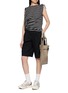 Figure View - Click To Enlarge - BEAUTIFUL PEOPLE - Miller Double Neck Striped Convertible T-Shirt