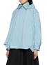 Detail View - Click To Enlarge - BEAUTIFUL PEOPLE - Double End Stretch Stripe Hooded Shirt