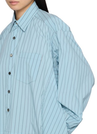  - BEAUTIFUL PEOPLE - Double End Stretch Stripe Hooded Shirt