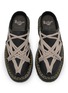 Detail View - Click To Enlarge - RICK OWENS  - X Dr. Martens Quad Sole Megalace Leather Mules