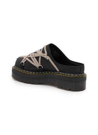  - RICK OWENS  - X Dr. Martens Quad Sole Megalace Leather Mules