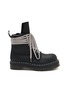 RICK OWENS  X Dr. Martens Quad Sole Steel Toe Leather Boots