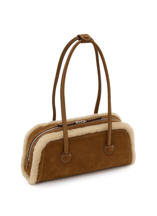 Detail View - Click To Enlarge - MARGESHERWOOD - Soft Boston EW Suede Shoulder Bag