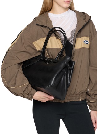 Figure View - Click To Enlarge - MARGESHERWOOD - Large Grandma Used Leather Tote Bag