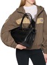 Figure View - Click To Enlarge - MARGESHERWOOD - Large Grandma Used Leather Tote Bag