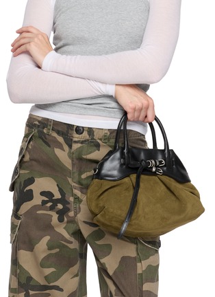 Front View - Click To Enlarge - MARGESHERWOOD - Mini Soft Grandma Layered Leather Bag