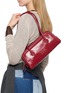 Figure View - Click To Enlarge - MARGESHERWOOD - Soft Boston EW Glossy Leather Shoulder Bag