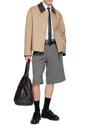 Figure View - Click To Enlarge - MACKINTOSH - Birgham Detachable Contrast Collar Jacket
