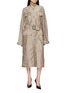 GIA STUDIOS Lebaron Taffeta Trench Dress