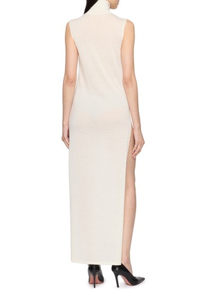 Back View - Click To Enlarge - GIA STUDIOS - Long Turtleneck Dress