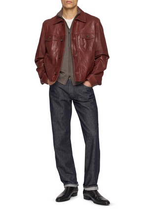 Figure View - Click To Enlarge - 1972 DESA - Trucker Leather Jacket