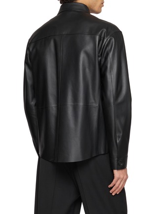 Back View - Click To Enlarge - 1972 DESA - Patch Pocket Leather Shirt Jacket
