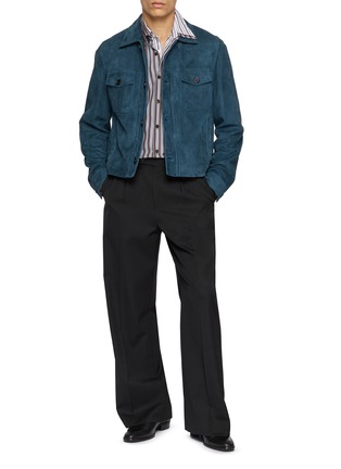 Figure View - Click To Enlarge - 1972 DESA - Trucker Suede Leather Jacket