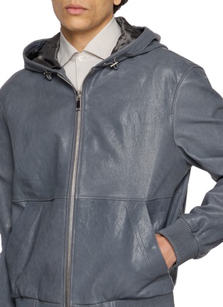  - 1972 DESA - Hooded Laminated Leather Jacket