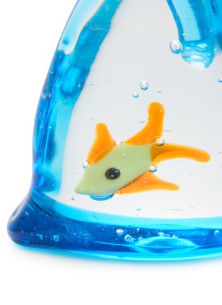 Detail View - Click To Enlarge - CASA BONITA - Water Bag Goldfish Glass Figurine — Blue