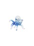 CASA BONITA Large Blue Glass Octopus Sculpture