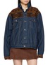 MAISON BADIGO Aztec Patchwork Denim Jacket