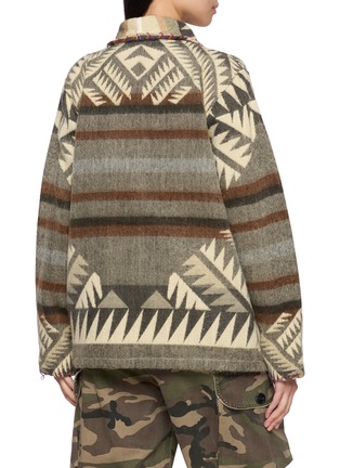 Back View - Click To Enlarge - MAISON BADIGO - Embroidered Aztec Jacket