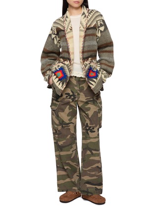 Figure View - Click To Enlarge - MAISON BADIGO - Embroidered Aztec Jacket