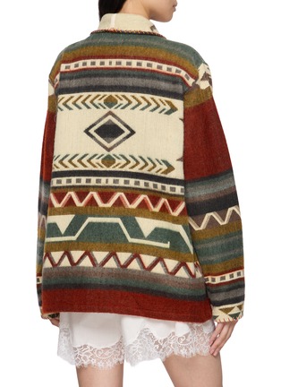 Back View - Click To Enlarge - MAISON BADIGO - Embroidered Aztec Jacket