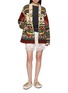 Figure View - Click To Enlarge - MAISON BADIGO - Embroidered Aztec Jacket
