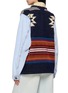 Back View - Click To Enlarge - MAISON BADIGO - Aztec Body Denim Jacket