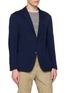 Detail View - Click To Enlarge - ELEVENTY - Detachable Bib Wool Blazer