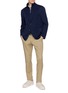 Figure View - Click To Enlarge - ELEVENTY - Detachable Bib Wool Blazer