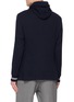 Back View - Click To Enlarge - ELEVENTY - Detachable Hooded Bib Cotton Blazer