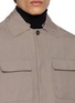 Detail View - Click To Enlarge - ELEVENTY - Detachable Hood Shirt Jacket