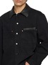  - LEMAIRE - Leather Collar Selvedge Denim Workwear Overshirt