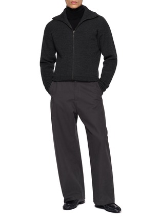 Figure View - Click To Enlarge - LEMAIRE - Zip Up Cardigan