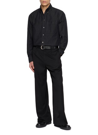 Figure View - Click To Enlarge - LEMAIRE - Button Down Collar Chambray Shirt