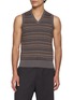 LEMAIRE Jacquard V-Neck Knit Vest