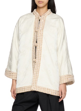 Detail View - Click To Enlarge - EQUIL - Reversible Button Front Tweed Shirt