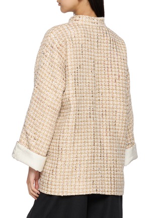 Back View - Click To Enlarge - EQUIL - Reversible Button Front Tweed Shirt