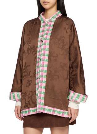 Detail View - Click To Enlarge - EQUIL - Reversible Button Front Tweed Shirt