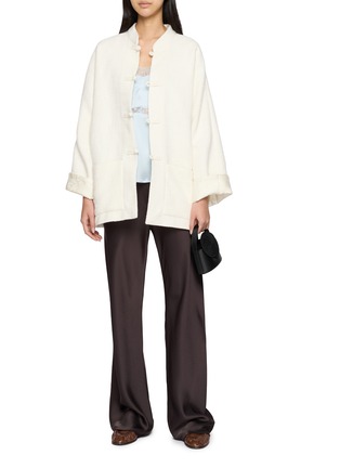 Figure View - Click To Enlarge - EQUIL - Reversible Button Front Tweed Shirt