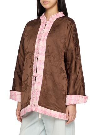 Detail View - Click To Enlarge - EQUIL - Reversible Button Front Tweed Shirt