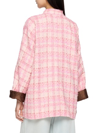 Back View - Click To Enlarge - EQUIL - Reversible Button Front Tweed Shirt