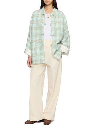 Figure View - Click To Enlarge - EQUIL - Reversible Button Front Tweed Shirt